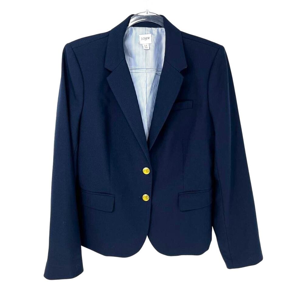 J. Crew Navy Blazer with Gold Buttons